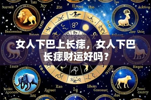 女人下巴上长痣，女人下巴长痣财运好吗？