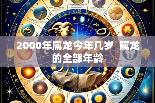 2000年属龙今年几岁 属龙的全部年龄
