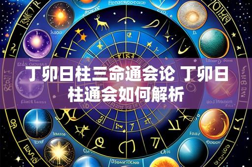 丁卯日柱三命通会论 丁卯日柱通会如何解析