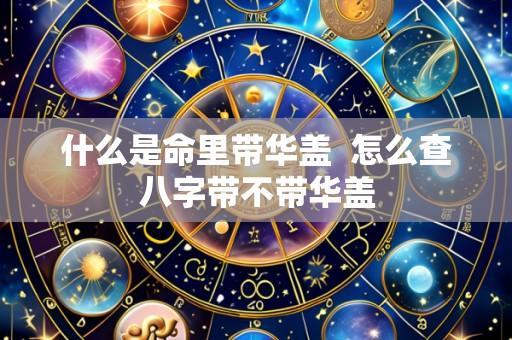 什么是命里带华盖  怎么查八字带不带华盖
