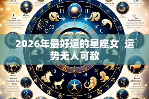 2026年最好运的星座女 运势无人可敌