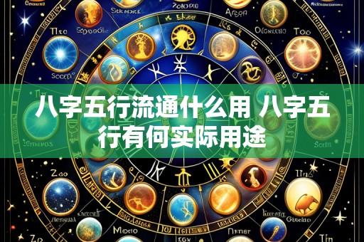 八字五行流通什么用 八字五行有何实际用途