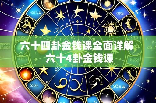 六十四卦金钱课全面详解 六十4卦金钱课