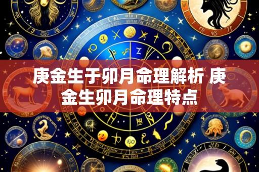庚金生于卯月命理解析 庚金生卯月命理特点