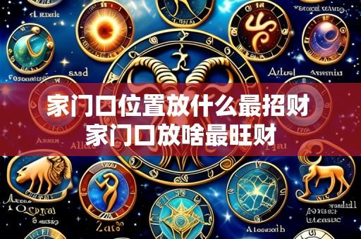 家门口位置放什么最招财 家门口放啥最旺财