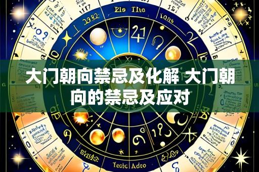 大门朝向禁忌及化解 大门朝向的禁忌及应对