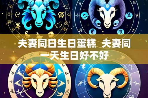 夫妻同日生日蛋糕 夫妻同一天生日好不好