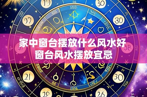 家中窗台摆放什么风水好 窗台风水摆放宜忌