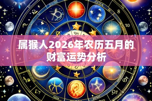 属猴人2026年农历五月的财富运势分析
