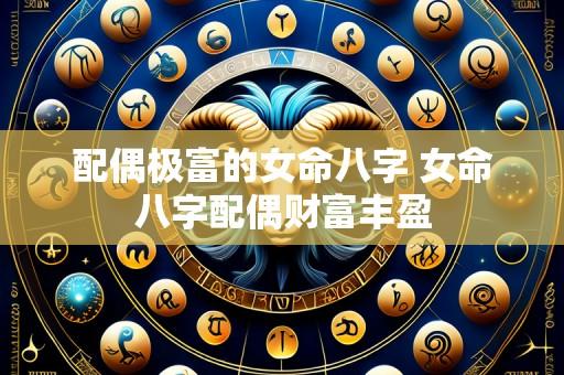 配偶极富的女命八字 女命八字配偶财富丰盈