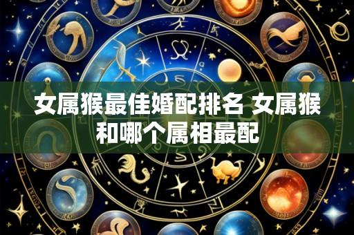 女属猴最佳婚配排名 女属猴和哪个属相最配