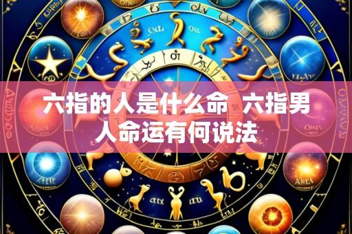 六指的人是什么命 六指男人命运有何说法