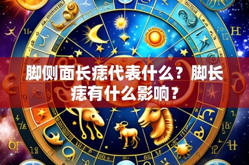 脚侧面长痣代表什么?脚长痣有什么影响?