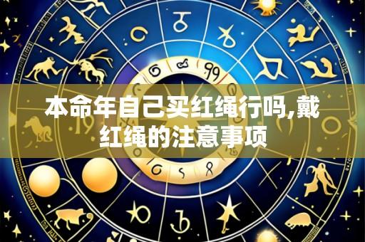 本命年自己买红绳行吗,戴红绳的注意事项