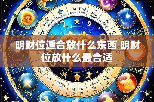 明财位适合放什么东西 明财位放什么最合适