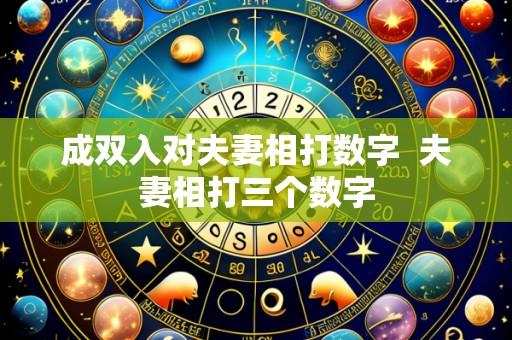 成双入对夫妻相打数字  夫妻相打三个数字