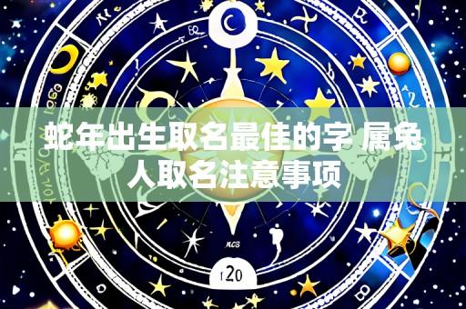 蛇年出生取名最佳的字 属兔人取名注意事项