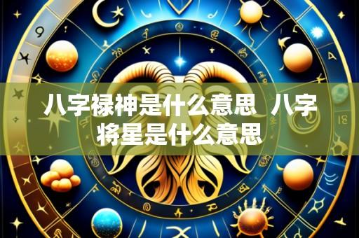 八字禄神是什么意思  八字将星是什么意思