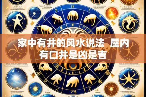 家中有井的风水说法 屋内有口井是凶是吉