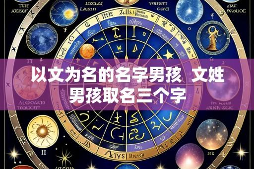 以文为名的名字男孩 文姓男孩取名三个字