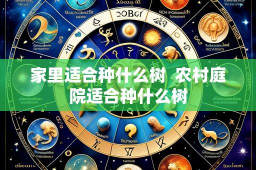 家里适合种什么树  农村庭院适合种什么树