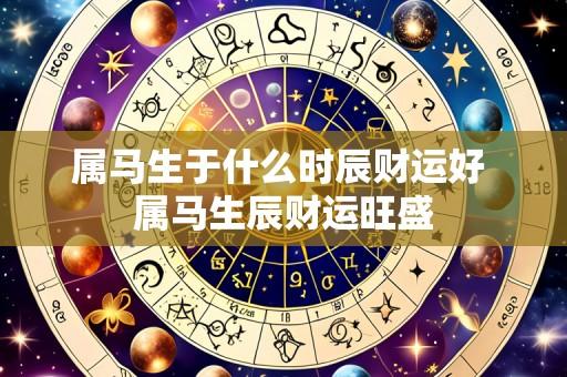 属马生于什么时辰财运好 属马生辰财运旺盛
