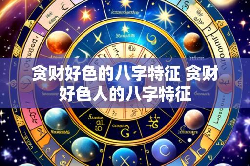 贪财好色的八字特征 贪财好色人的八字特征