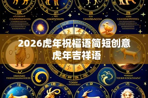 2026虎年祝福语简短创意  虎年吉祥语
