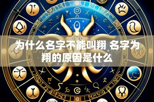 为什么名字不能叫翔 名字为翔的原因是什么