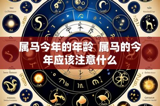 属马今年的年龄 属马的今年应该注意什么