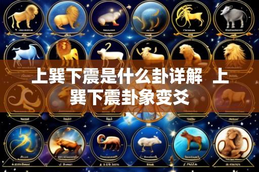 上巽下震是什么卦详解 上巽下震卦象变爻