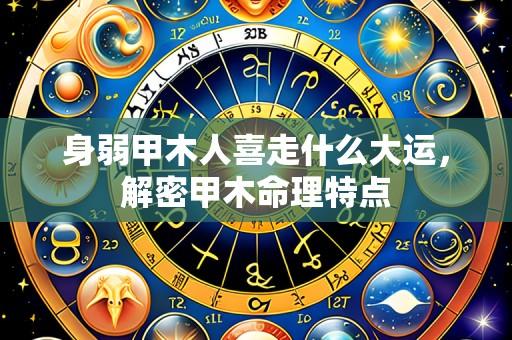 身弱甲木人喜走什么大运,解密甲木命理特点