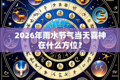 2026年雨水节气当天喜神在什么方位？
