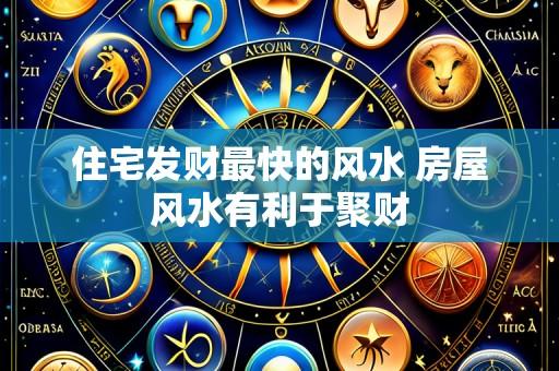 住宅发财最快的风水 房屋风水有利于聚财