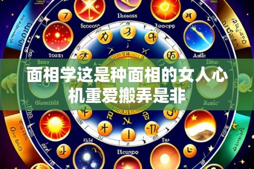 面相学这是种面相的女人心机重爱搬弄是非