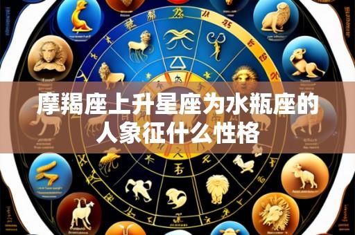 摩羯座上升星座为水瓶座的人象征什么性格