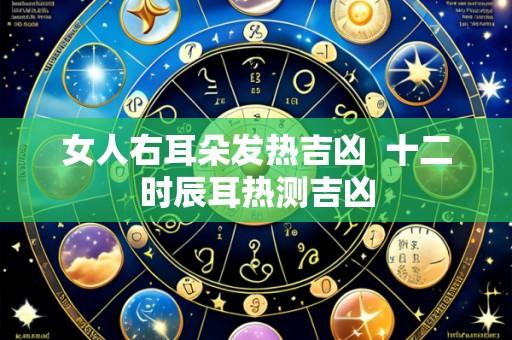 女人右耳朵发热吉凶  十二时辰耳热测吉凶