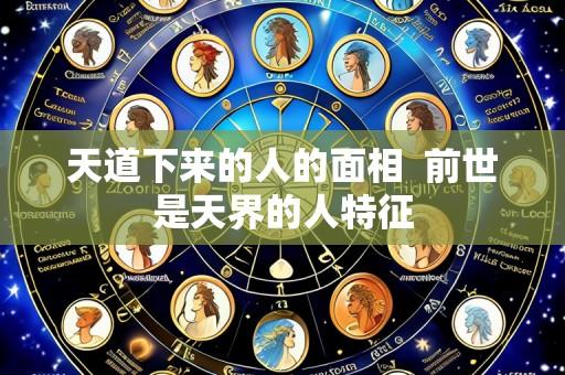 天道下来的人的面相 前世是天界的人特征