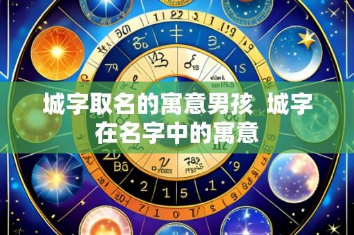 城字取名的寓意男孩 城字在名字中的寓意
