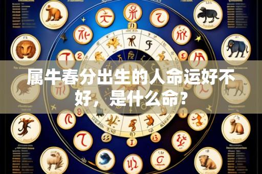 属牛春分出生的人命运好不好,是什么命?