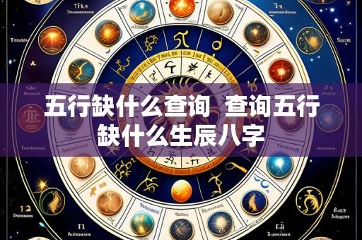 五行缺什么查询 查询五行缺什么生辰八字