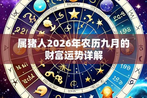 属猪人2026年农历九月的财富运势详解