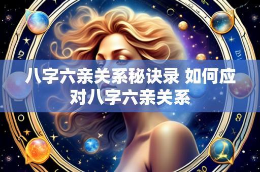 八字六亲关系秘诀录 如何应对八字六亲关系