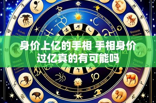 身价上亿的手相 手相身价过亿真的有可能吗