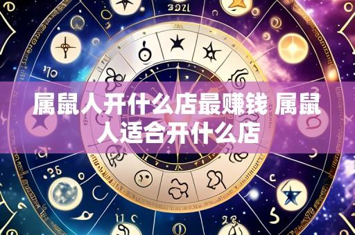 属鼠人开什么店最赚钱 属鼠人适合开什么店