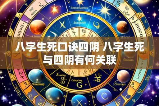 八字生死口诀四阴 八字生死与四阴有何关联