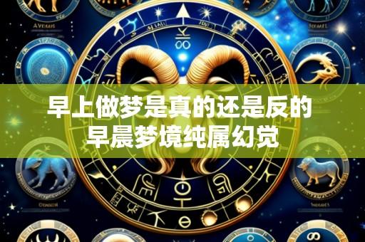 早上做梦是真的还是反的 早晨梦境纯属幻觉