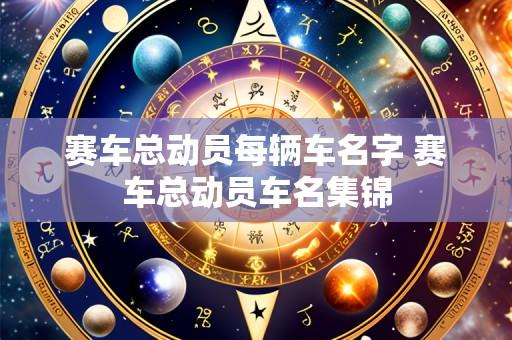 赛车总动员每辆车名字 赛车总动员车名集锦
