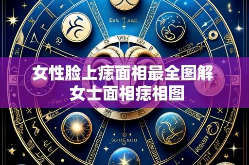 女性脸上痣面相最全图解 女士面相痣相图