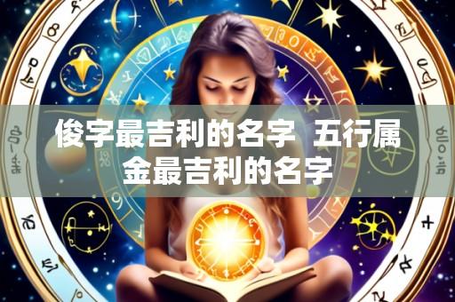 俊字最吉利的名字  五行属金最吉利的名字
